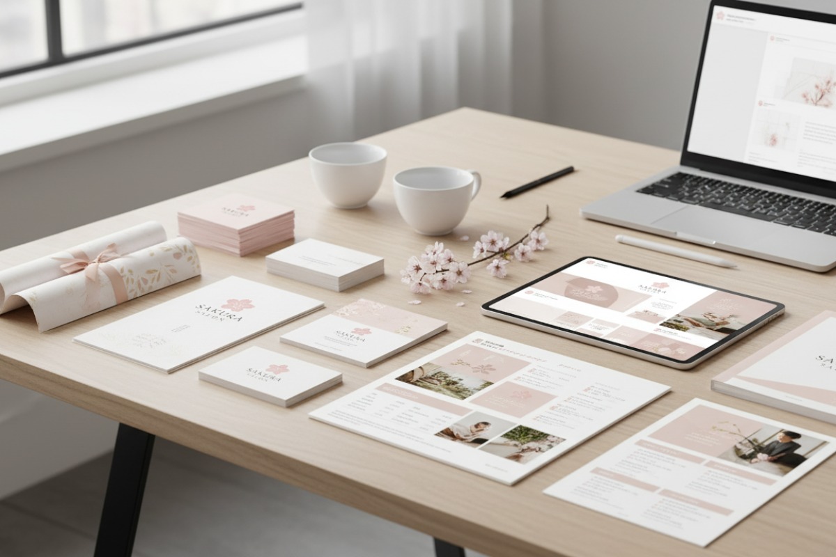 サロンデザイン制作 Instagram投稿 チラシ 名刺 メニュー表 ブランディング